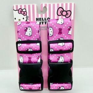 NWT Hello Kitty Set Of 2 Luggage Straps